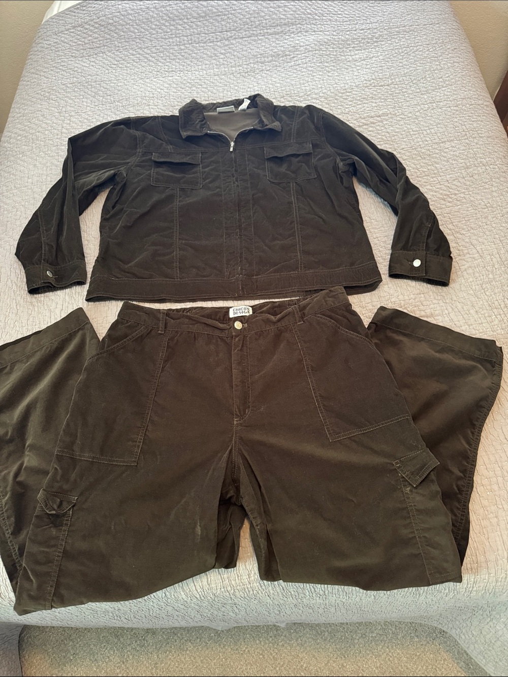 Chico’s Design Corduroy Jacket & Pants Set